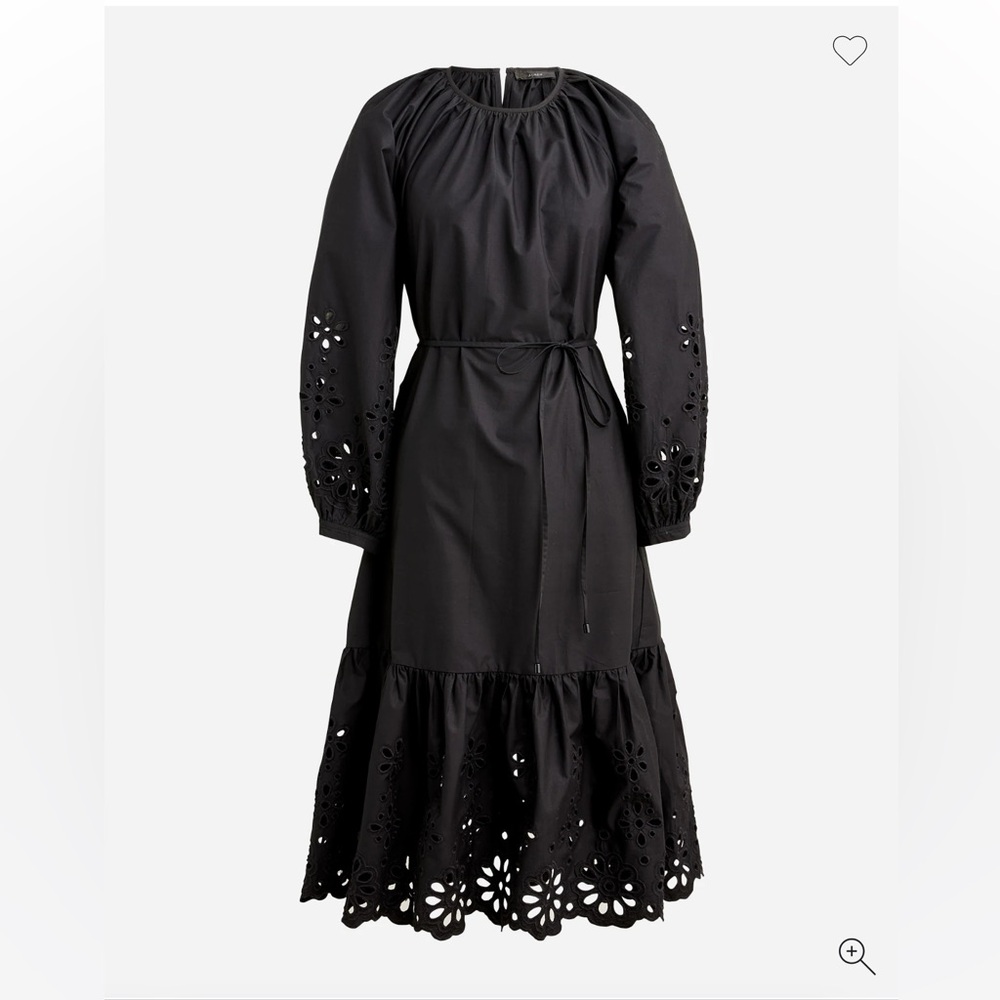 NWT J Crew Eyelet-trim midi dress Size XXS